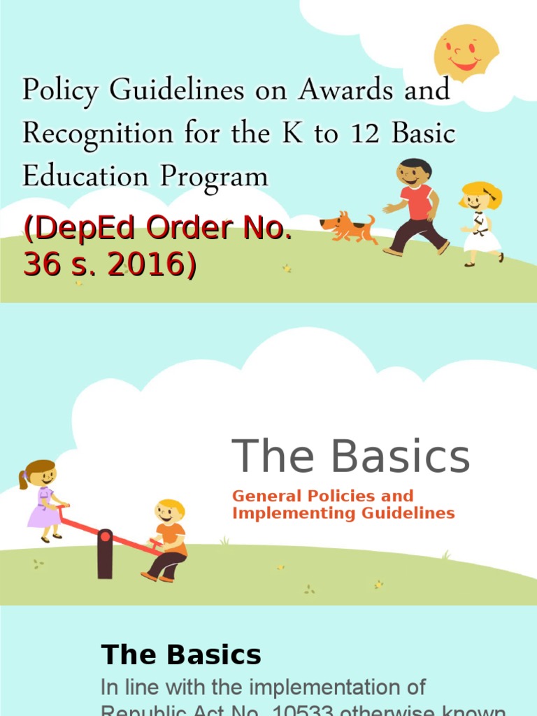 Deped Order 36 S. 2013