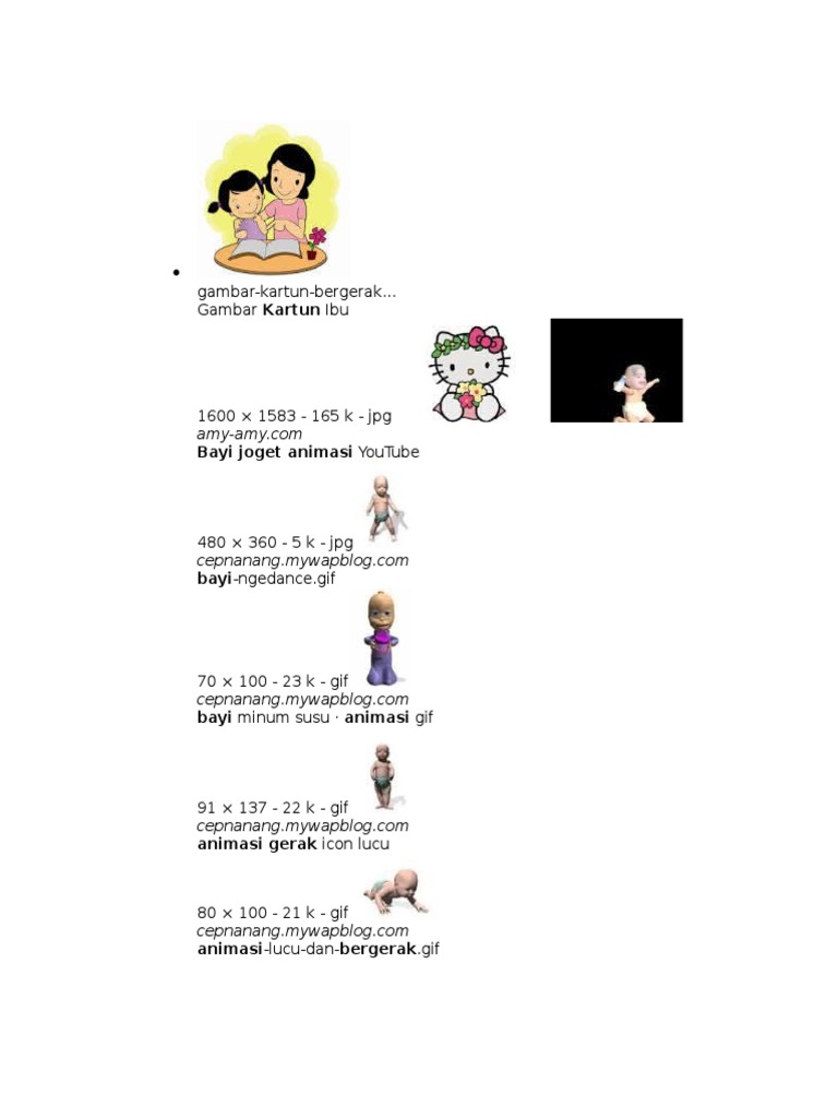 Gambar Kartun Bergerak