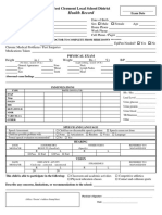 West Clermont Local School District Health Record