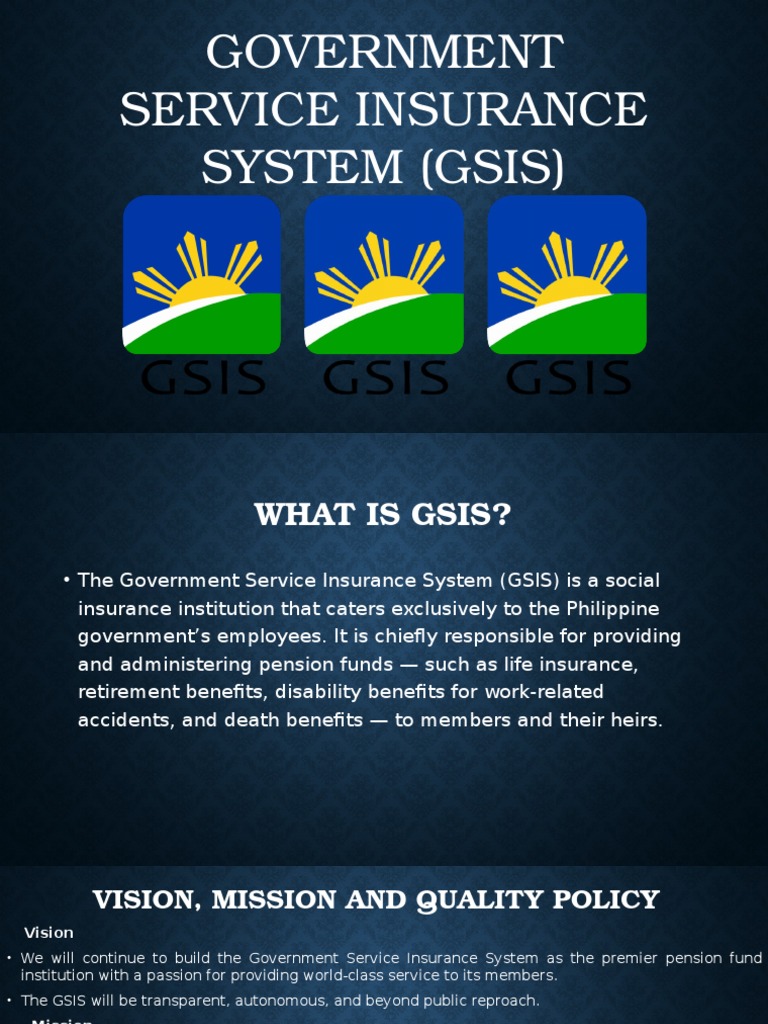 Government Service Insurance System (GSIS) | Employee ...