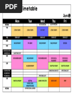 blizzard 10 timetable term1