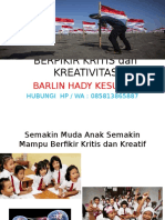 Berpikir Kritis Dan Kreativitas