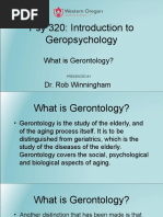 What Is Gerontology