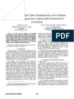 Embedded Packet Video Transmission Over Wireless Channels Using Power Control and Forward Error Correction