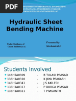 Download Hydraulic Sheet Bending Machine Ppt by Manoj SN338443124 doc pdf
