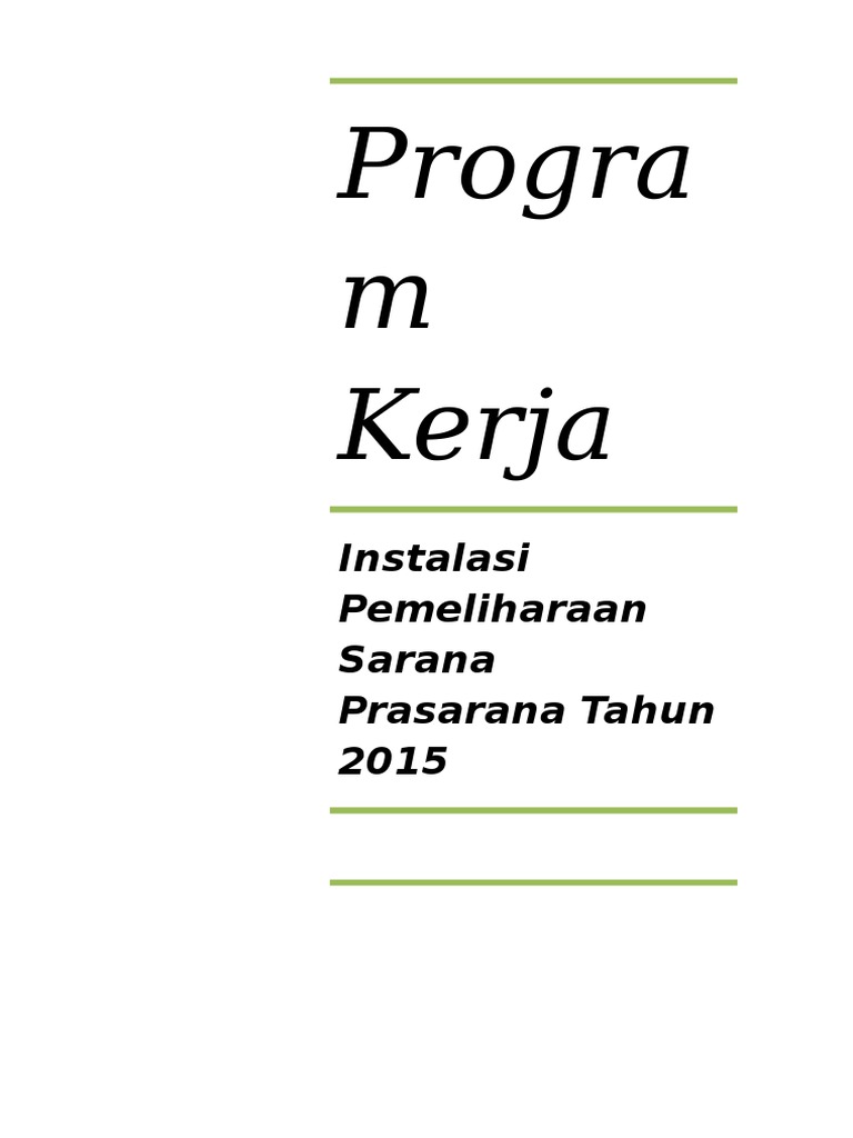 Program Kerja IPSRS