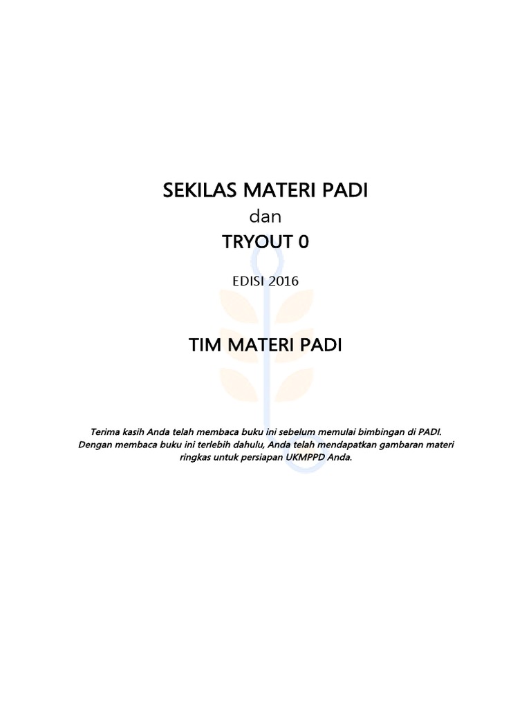 Lulusukmppdyes Sekilas Materi Padi Februari 2016 Pdf