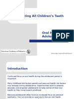 Adolescent Oral Health