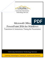 Powerpoint 2016 Pc Transitions Animations Timing Booklet