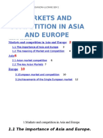 Markets and Competition in Asia and Europe