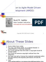 Introduction To Agile Model Driven Development (AMDD) : Scott W. Ambler