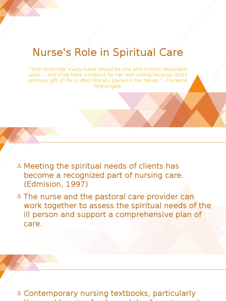 The Importance Of Spirituality In Nursing