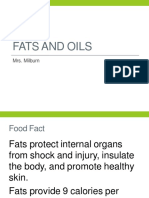 Fats and Oils