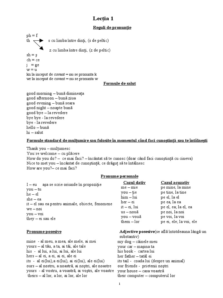 Lectii Engleza 2 Pdf