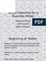 Twitter Searches For A Business Model: Federico Perez Dario Yunes Adam Showell