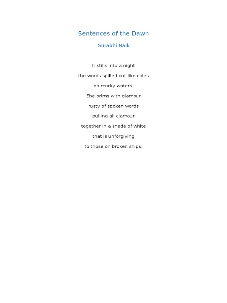 Sentences of The Dawn PDF