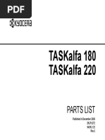 Kyocera TASKalfa 180-220 Parts List PDF