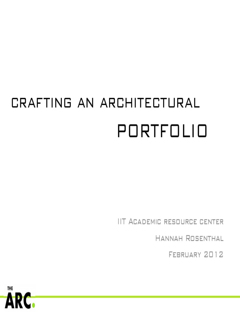Crafting An Architectural Portfolio PDF | PDF | Adobe In Design | Software
