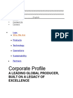 Corporate Profile: A Leading Global Producer, Built On A Legacy of Excellence