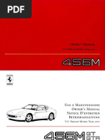 Owners Manual 456M 2001 US