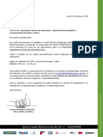 Carta de Invitación Capacitación Lubricantes PDF