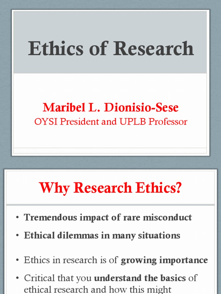 Understanding Research Ethics Essentials | PDF | Informed Consent ...