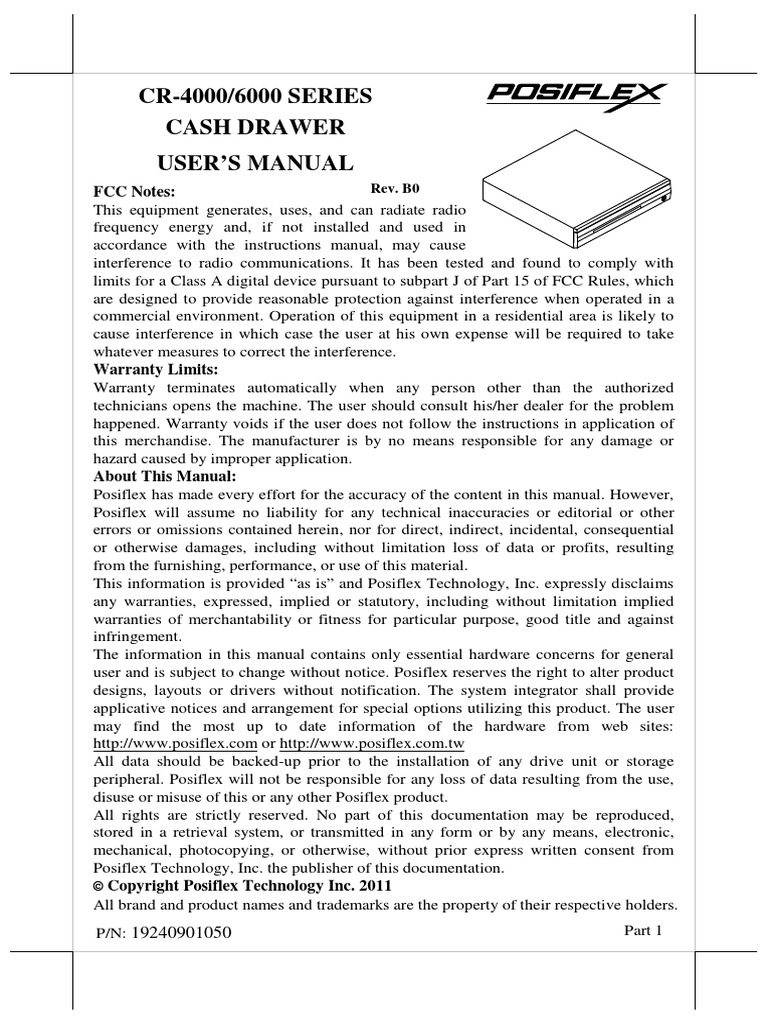 Posiflex CR 4000 | PDF | Electrical Connector | Usb