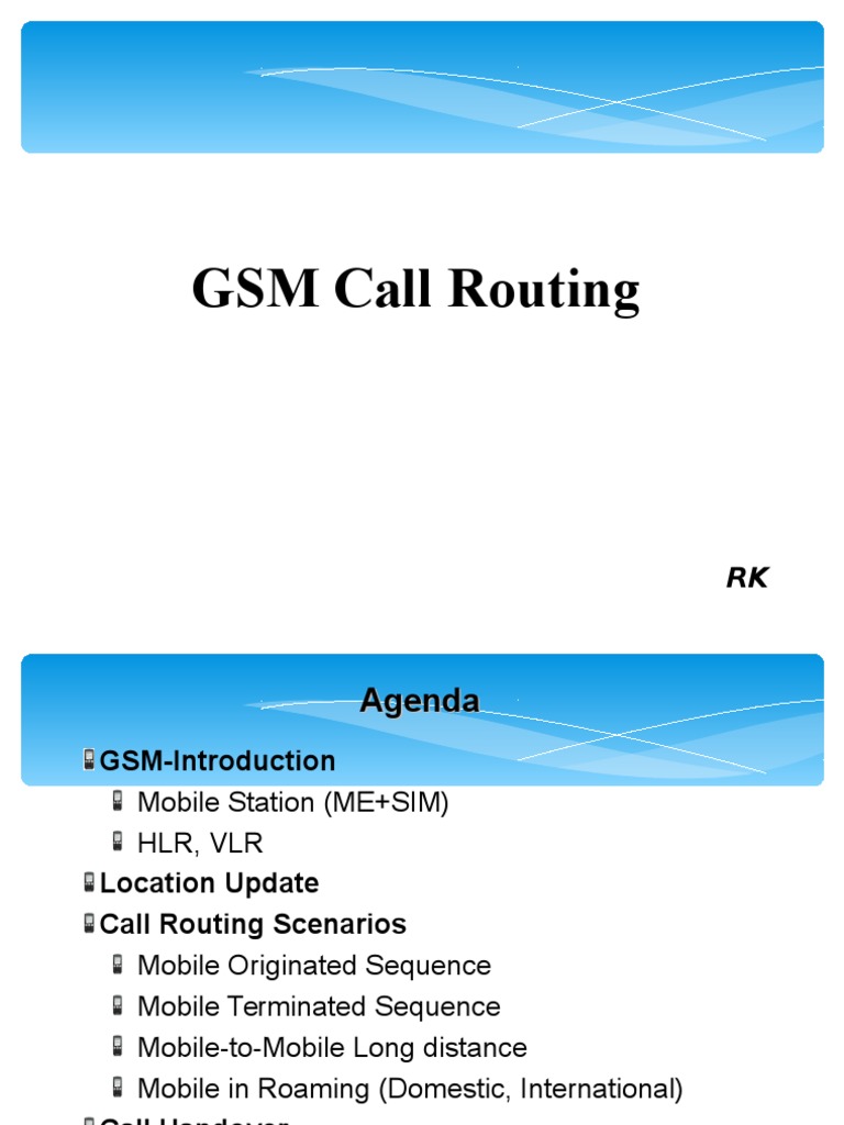 Gsm Call Routing Wireless