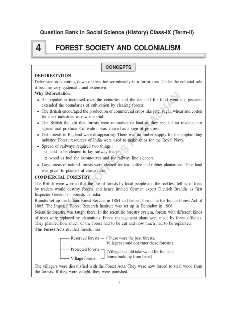 Forest Society And Colonialism Images