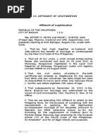 Form No. 11. Affidavit of Legitimation