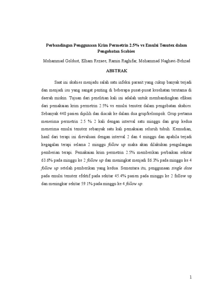 Scabies | PDF