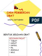 Cara Pemberian Obat FKM