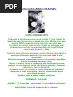 Doenças e Suas Causas Holisticas