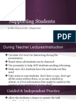 Supporting Students in The Classroom