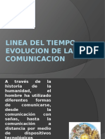 LINEA DE TIEMPO EVOLUCION DE LA COMUNICACION 
