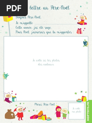 Lettre Au Pere Noel Pdf