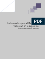 Instrumentos Para El Desarrollo Productivo en La Argentina (2011)