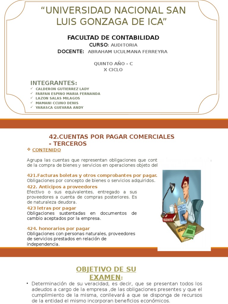Programa de Auditoría Cuentas por Pagar | PDF | Contabilidad | Dinero