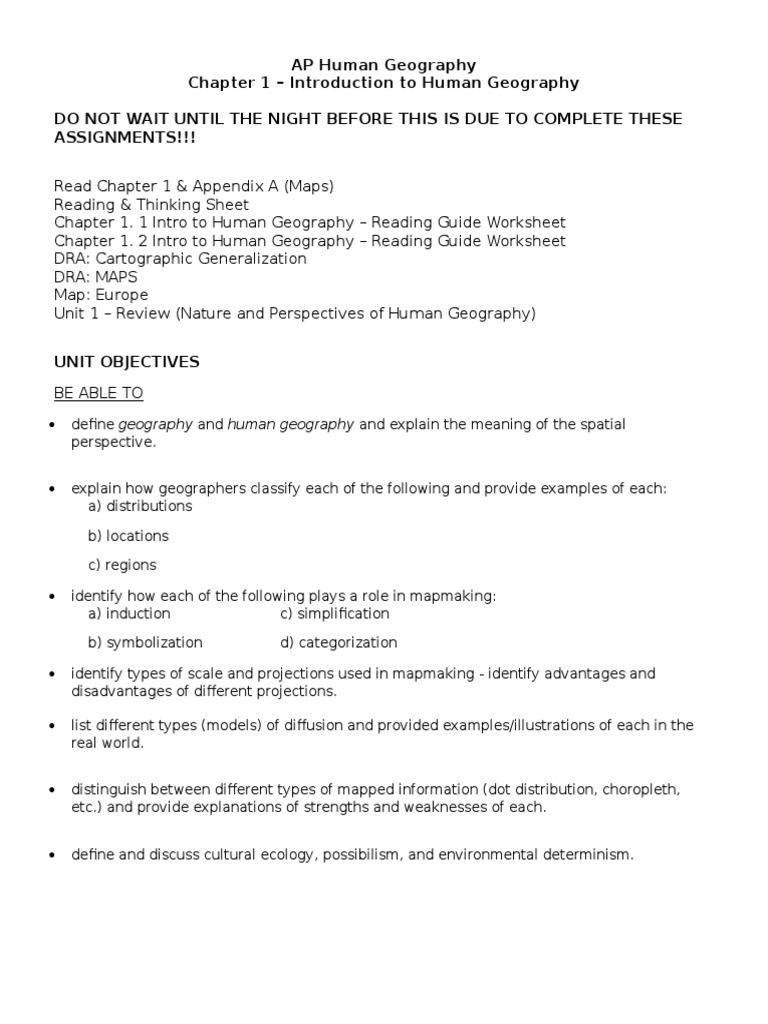 Determinism And Possibilism In Geography Pdf Worksheets