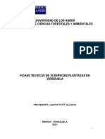 Fichas Tecnicas de 38 Especies Plantadas en Venezuela PDF