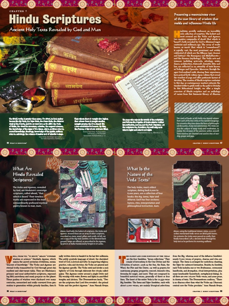 Overview of Hindu Scriptures: Vedas & Agamas | PDF | Vedas | Hindu Texts