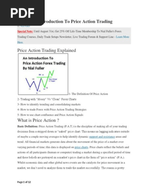 Beginners Introduction To Price Action Trading Pdf Financial Markets Market Economics