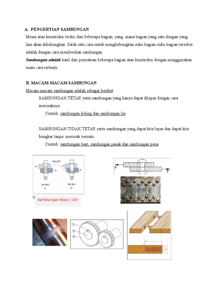 Sambungan Lap Joint Dan Pemasangan Paku Keling Jenis Countersunk PDF