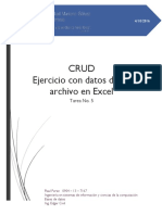 CRUD Ejercicio Con Datos de Un Archivo en Excel