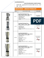 Catalogo (Procesadores de Alimentos) Licuadoras Industriales