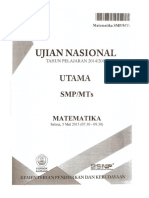 2015 - Un Matematika SMP PDF