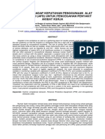 Perilaku Terhadap Kepatuhan Penggunaan Alat Pelindung Diri (Apd) Untuk Pencegahan Penyakit Akibat Kerja PDF