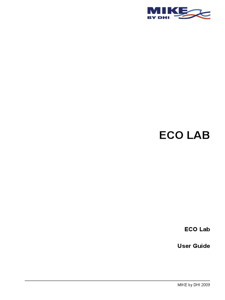 Eco Lab User Guide | PDF