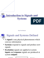 Introduction To Signals and Systems: Engr. Faraz Humayun