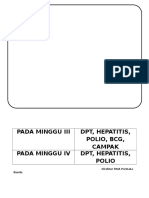 Pengumuman Imunisasi